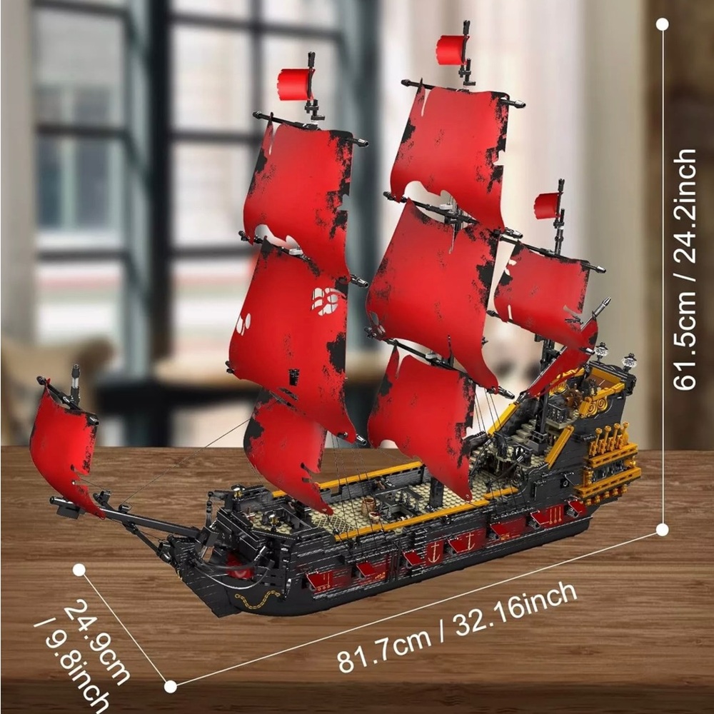 Mould King 13109 Queen Anna's Revenge Pirates of the Caribbean Pirate Ship Boat - Picture 5 of 7
